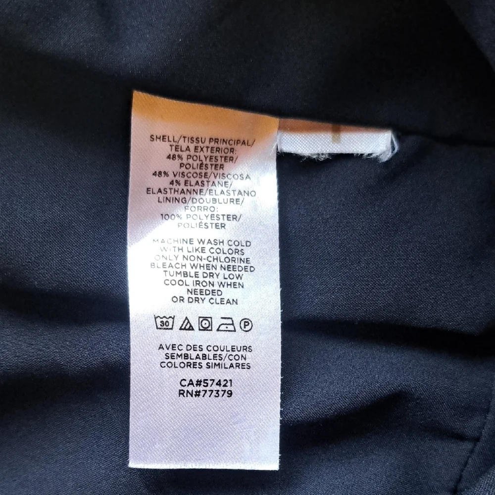 Ann Taylor Navy Women's Blazer with Pants Suit Size 10 - Picture 4 of 12